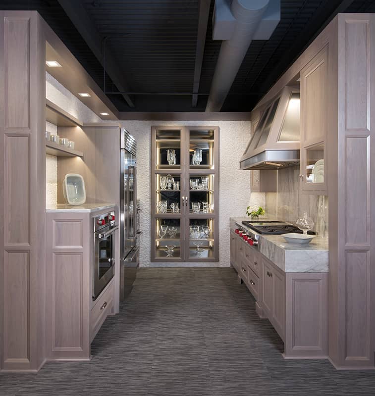 Visitors to Clarke’s Milford Sub-Zero/Wolf Showroom can explore dozens of kitchens by the region’s top designers