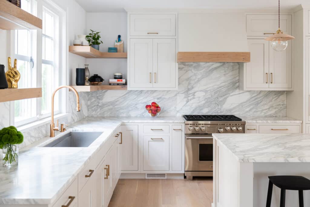 Every Nukitchen design is the culmination of hundreds of details – like their signature character oak shelves -  that combine to make a gracious living space.