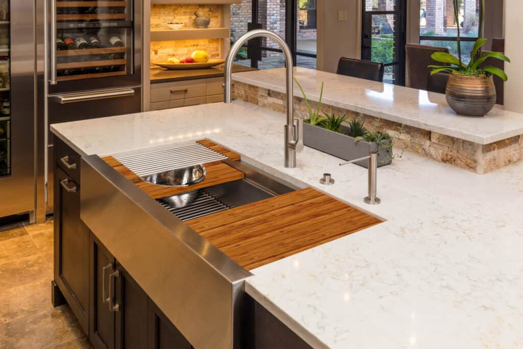 Transform five feet of space into 15 feet of dream kitchen function