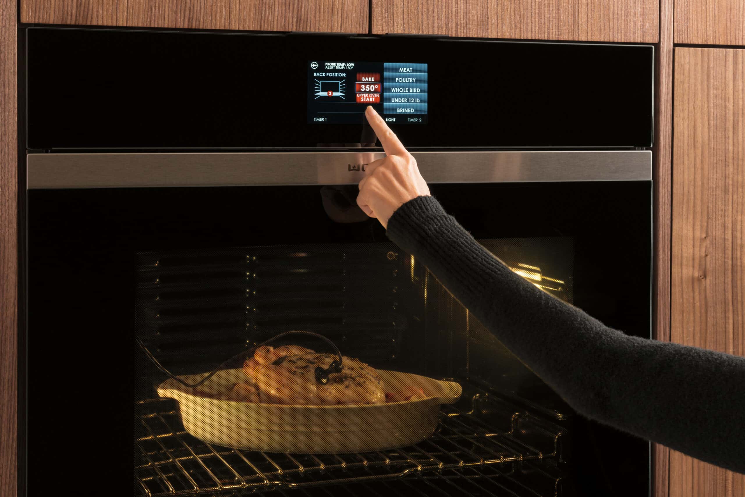 With Wolf Gourmet Mode, the touchscreen guides you through the process making the perfect turkey a stress-free reality.