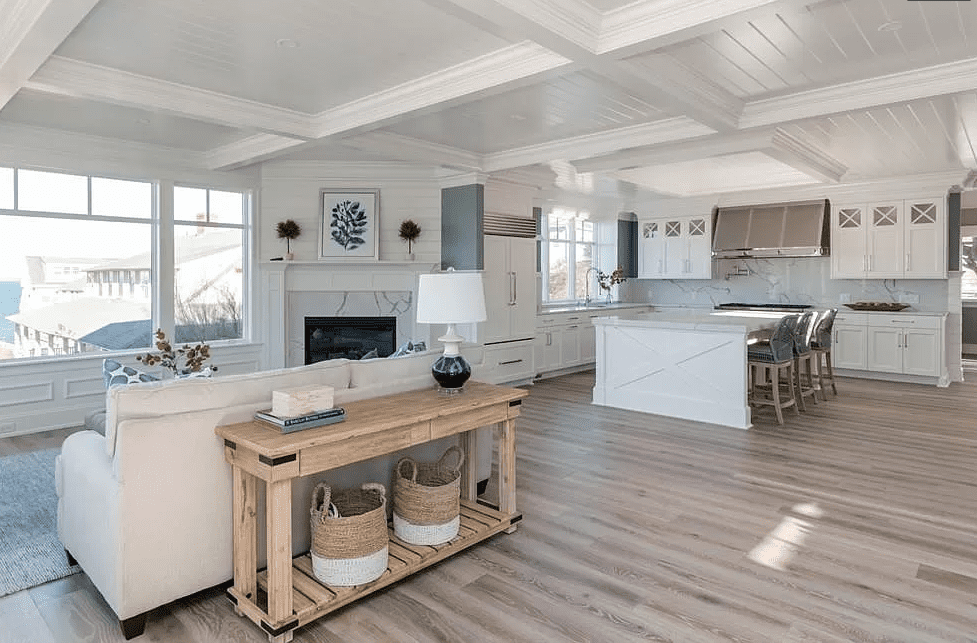 A signature open concept space designed by Judy Whalen of the Design Studio
