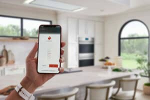 Wolf's new E Series Oven is wi-fi enabled so that homeowners can remotely control certain settings and set alerts.