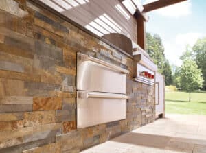 Sub-Zero Outdoor Refrigerator Drawers are a must for your outdoor dream kitchen.