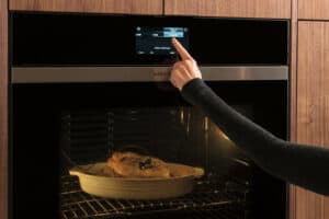 Wolf M Series Ovens offer Gourmet Mode with touchscreen controls to prepare 50 popular dishes with predictably delicious results.