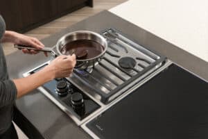 Wolf’s superior burner control allows you to melt chocolate and hold it until you are ready to use it in your special dish.