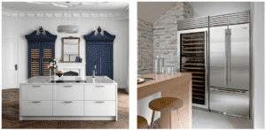 Dream kitchen ideas often require gleaming stainless steel, and Sub-Zero wine storage is perfect for that aesthetic.