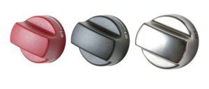 Don’t like the red knobs on a Wolf range? No problem, you can select red, black or silver to create your look.