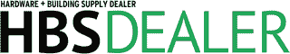 HBSDealer logo with the text "Hardware + Building Supply Dealer" above the bold letters "HBSDEALER" in black and green, reflecting quality brands like Wolf Appliance and other luxury kitchen appliances.