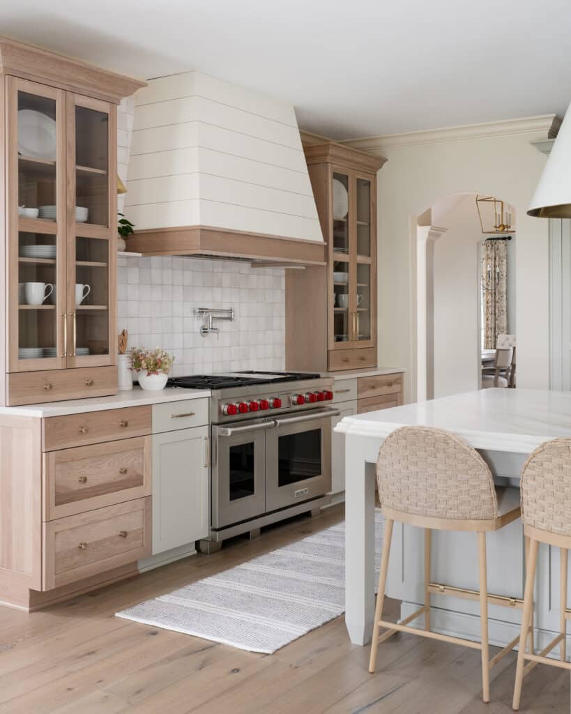 The dual fuel range made by Wolf offers options from 30” through 60” widths with a variety of range top configurations.