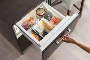 You can place a freezer almost anywhere with Sub-Zero’s drawer models. 