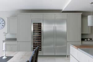 Sub-Zero allows you to create a dramatic design statement with a refrigerator, freezer and wine storage units.