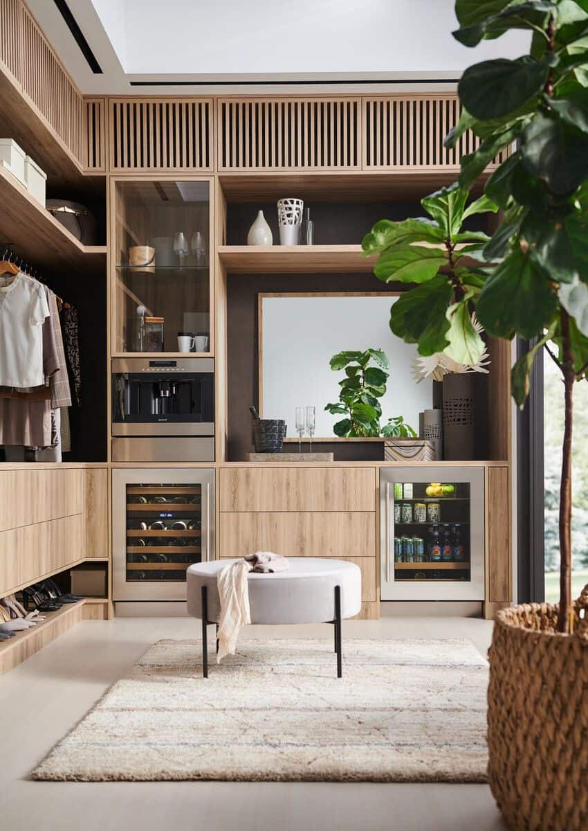Tuck Sub-Zero wine storage into a master bedroom or large walk-in closet to make your dressing area a delightful place to be.